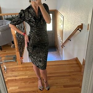 Zara Gorgeous sequin Dress🖤